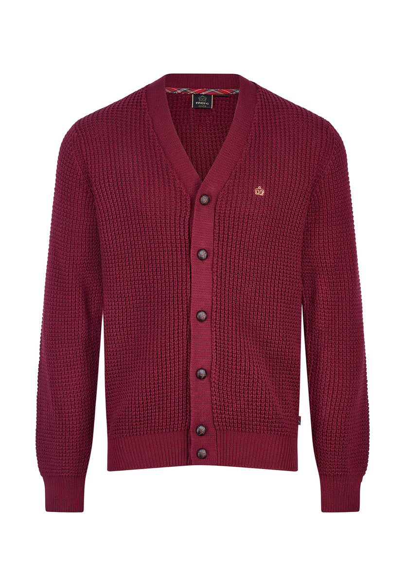 Burgundy hot sale cardigan mens