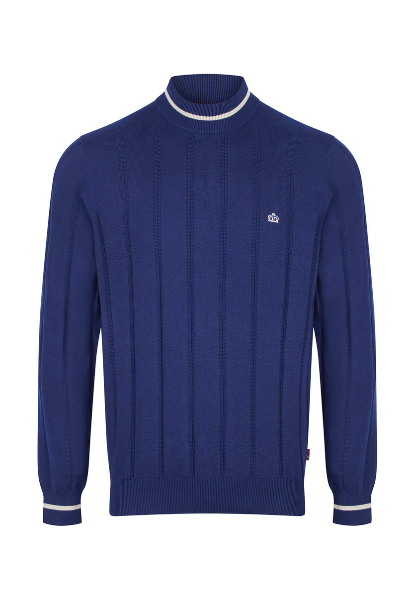 Milton Tipped High Neck Men's Jumper – Merc