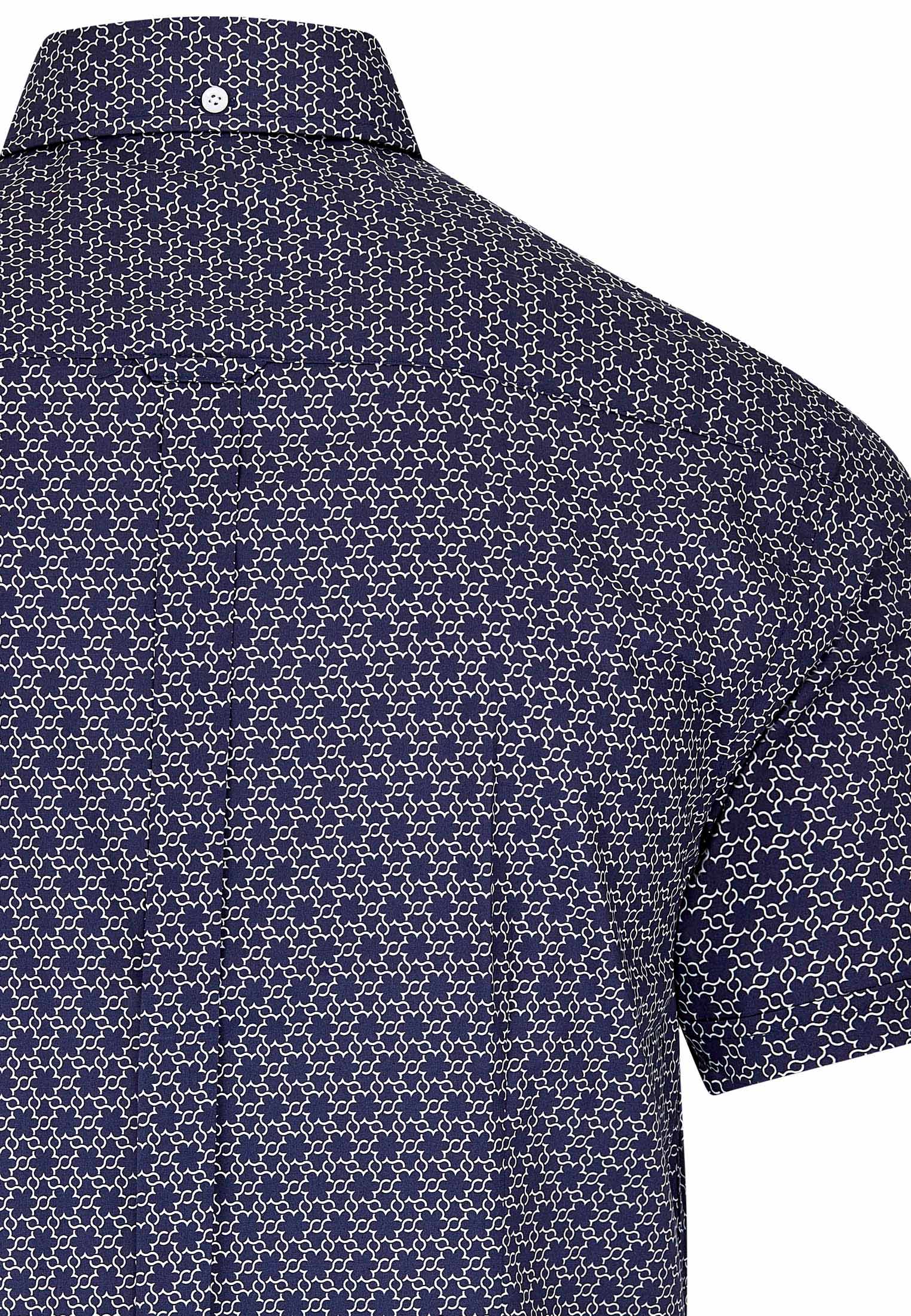 Short Sleeve Geometric Print Shirt