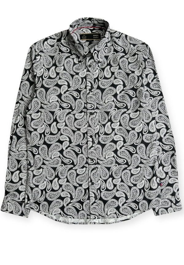 colour_Black|Paisley Printed Shirt